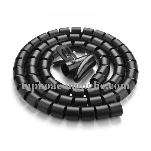 Ugreen 30820 5M màu Đen Dây ống xoắn PE bảo vệ cáp cao cấp LP121 30030820